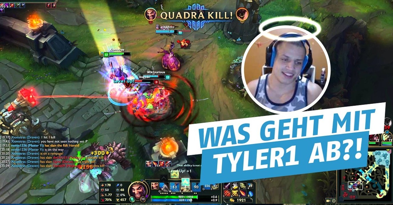 League of Legends: Tyler1 will nicht mehr der giftigste Spieler des Spiels bleiben