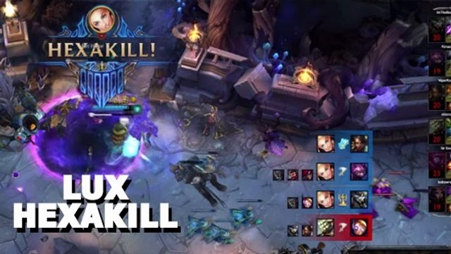 League of Legends : avec seulement deux sorts, Lux réalise un sextuplé !