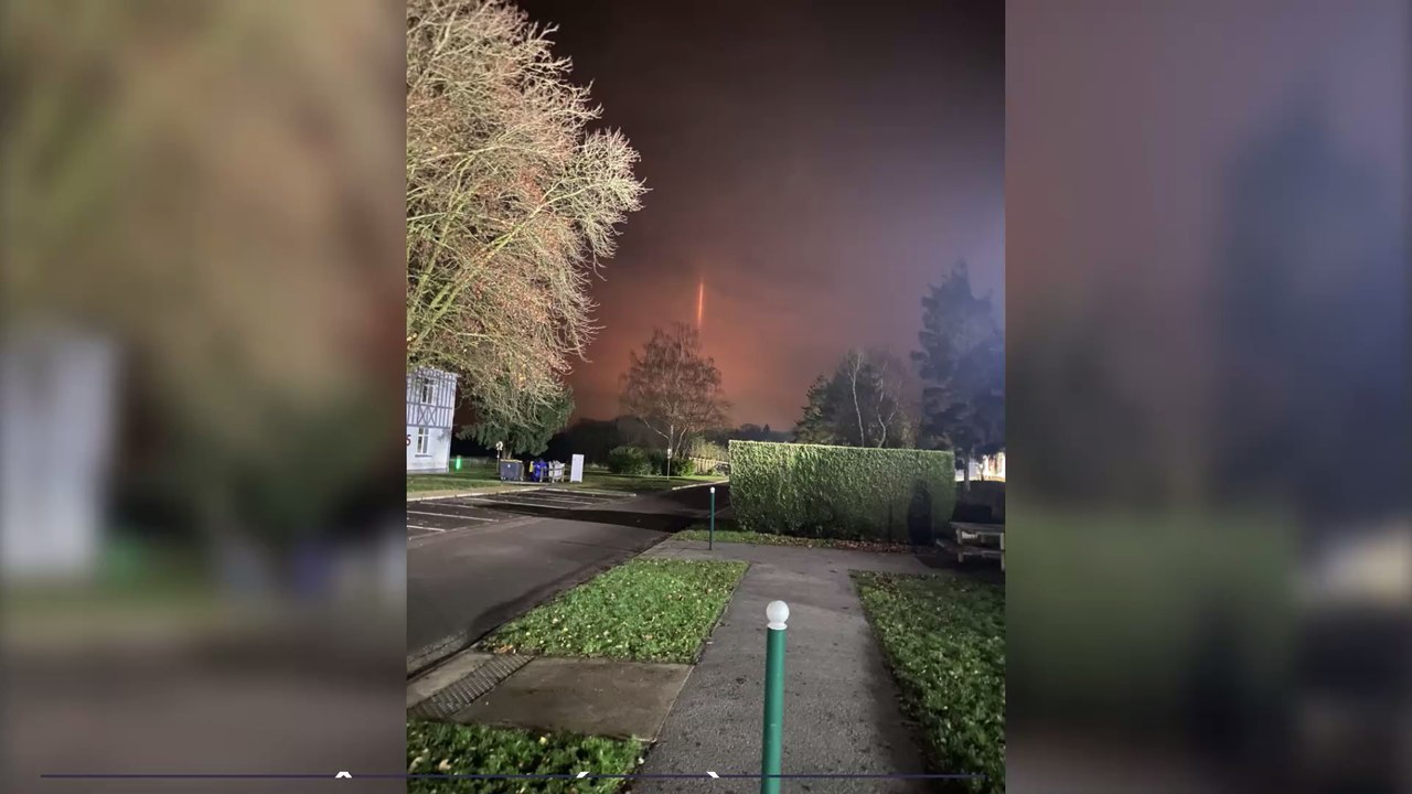 Normandie : une étrange lumière orange a été aperçue dans le ciel