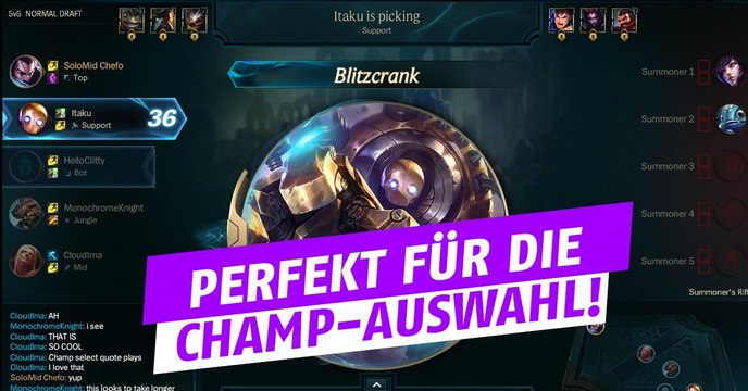 League of Legends: Diese neue Seite ist perfekt für die Auswahl der Champions