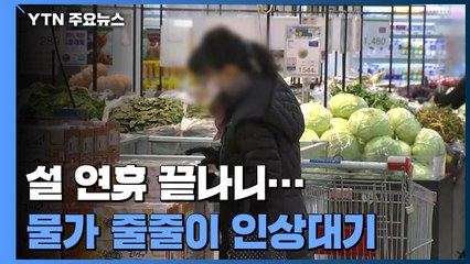 설 연휴 끝나니...물가 줄줄이 인상대기 / YTN