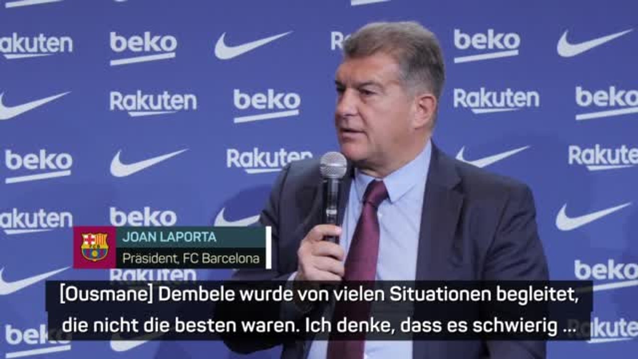 Barcas Laporta: “Wurden von Dembele enttäuscht”