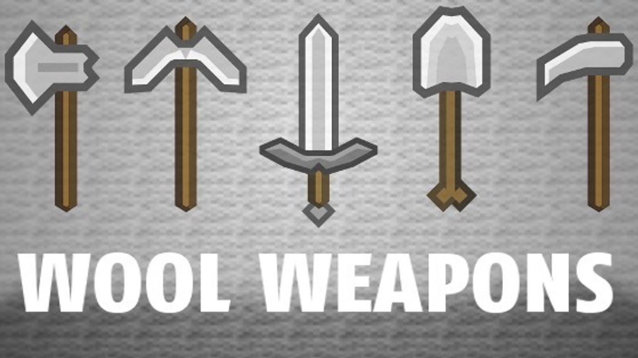 Minecraft : voilà pourquoi les armes en laines n'existent pas !