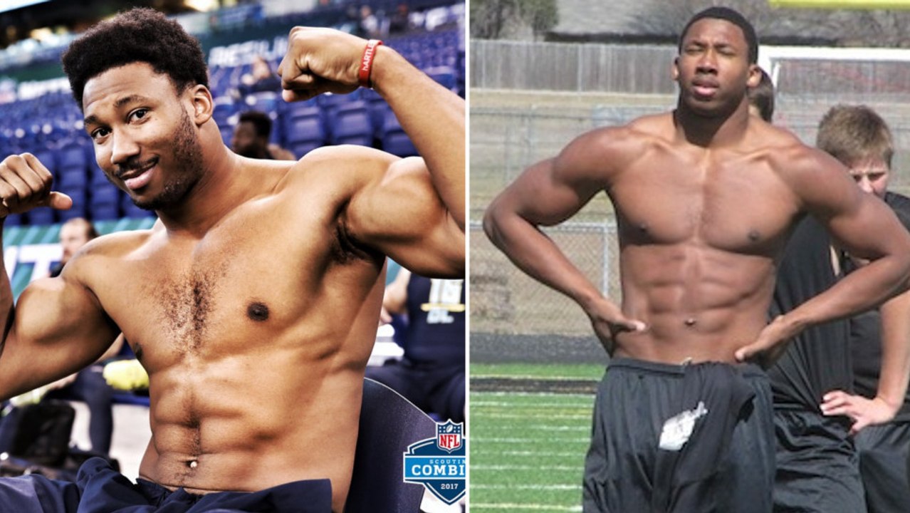 1,92 m groß und 123 Kilo schwer: Myles Garrett ist ein wahrer Muskelberg und der künftige Star des amerikanischen Footballs