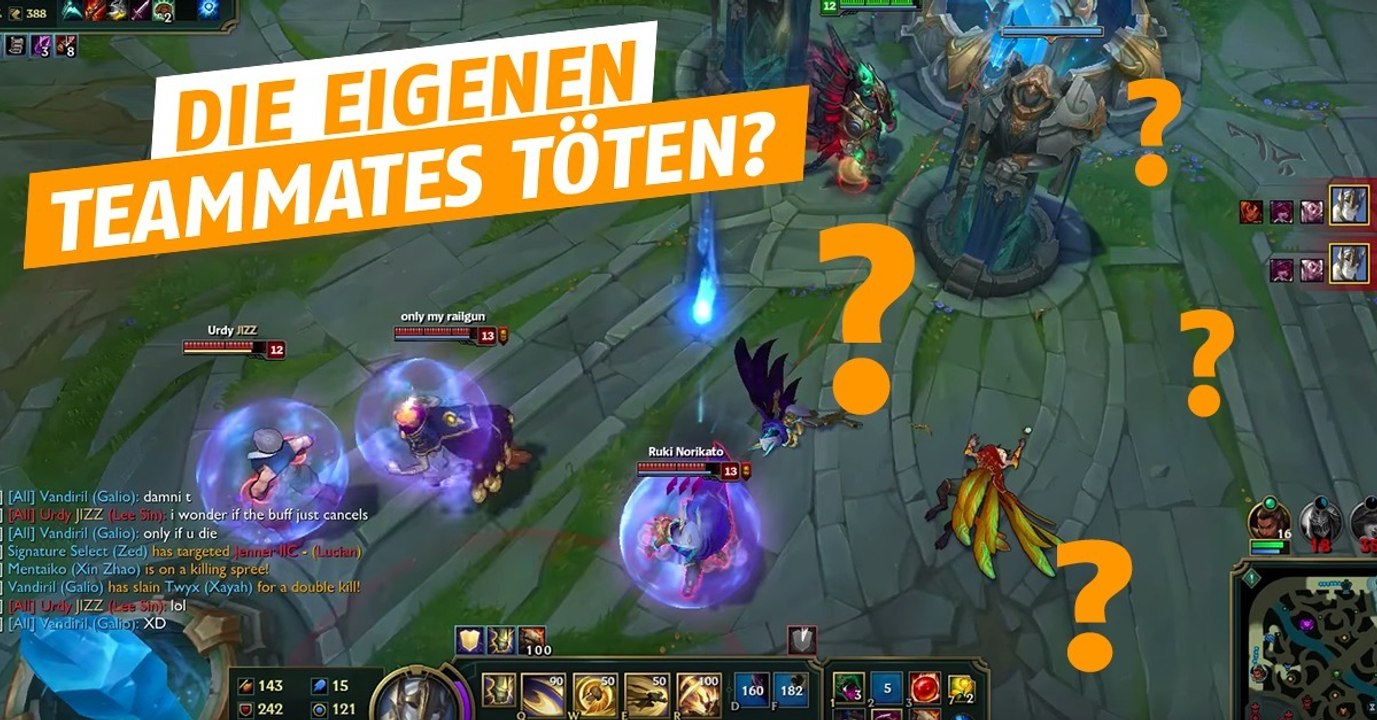 League of Legends: Tötet eure Teamkollegen und sammelt Gold