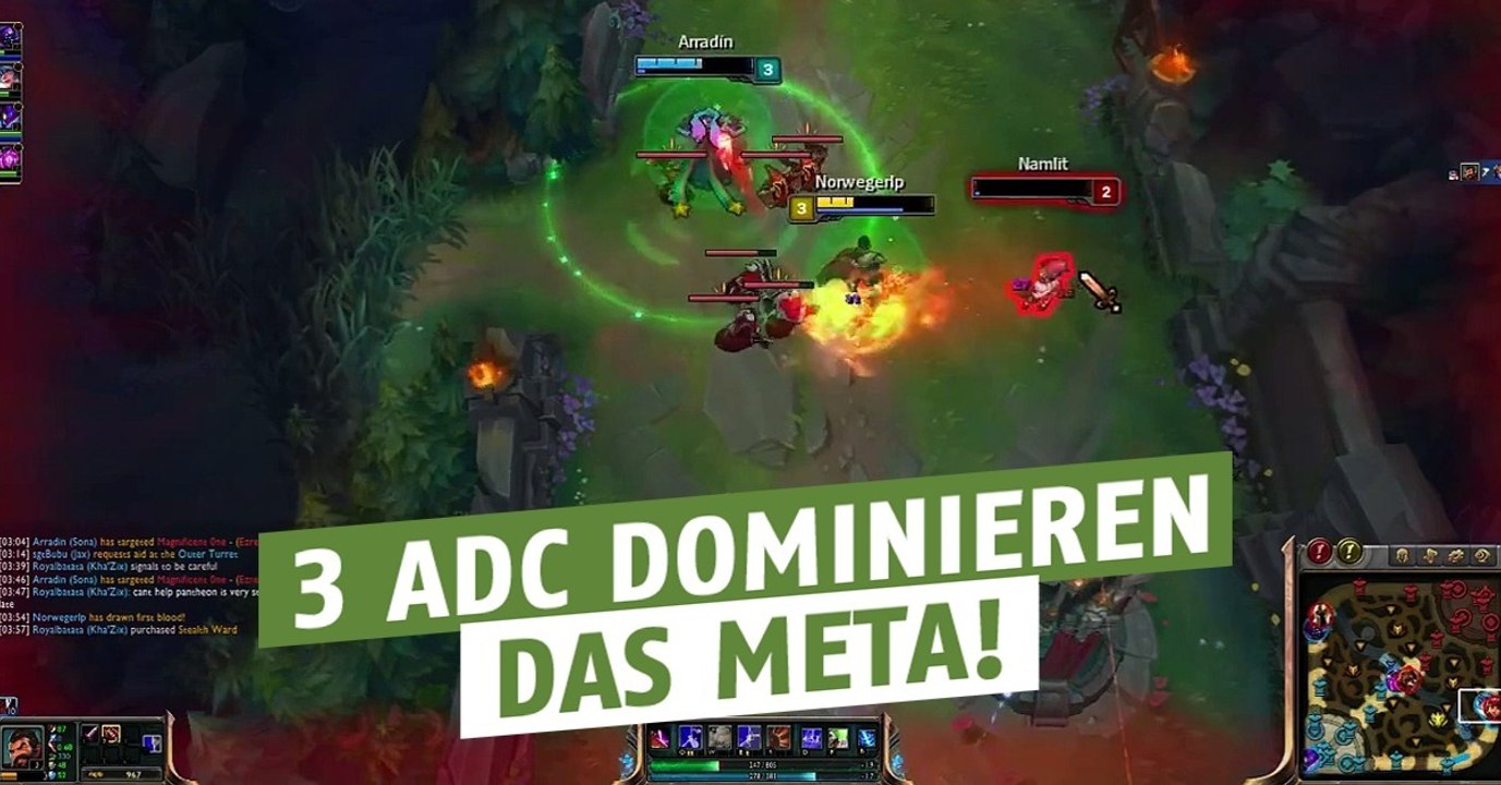 League of Legends: Erneut leiden die ADC unter der Dominanz eines Trios
