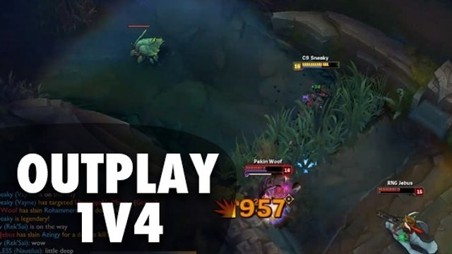 League of Legends : Sneaky outplay ses opposants en 1v4 avec Vayne