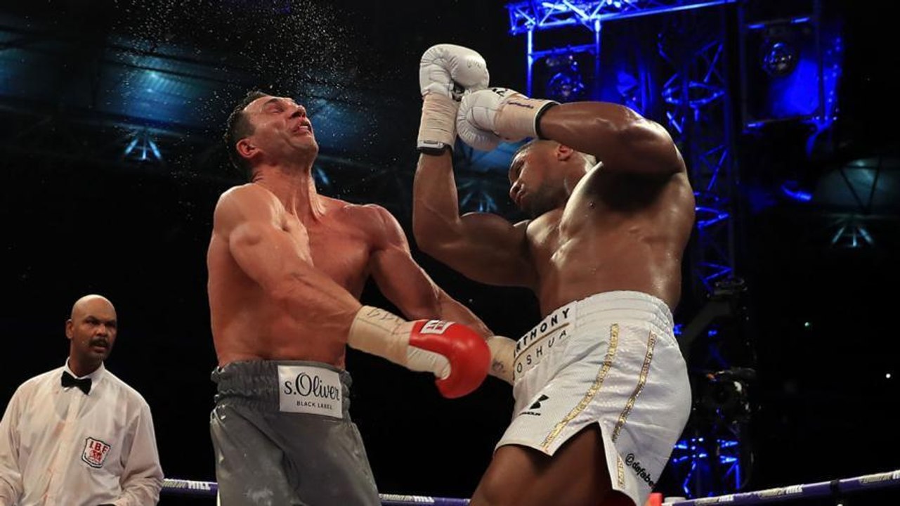Das Anthony Joshua kurz vor seinem Sieg Wladimir Klitschko auf den Weg gegeben