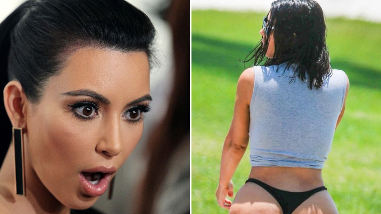 Kim Kardashian im knappen Höschen