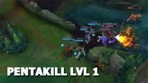 League of Legends : quand Corki parvient à prendre un pentakill au niveau 1