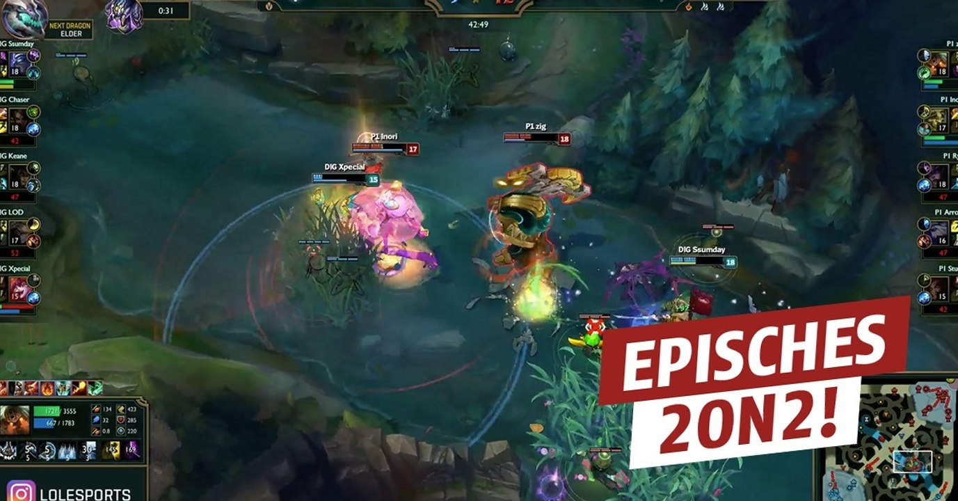 League of Legends: Ein episches 2on2, um den Teamfight in den Playoffs zu beenden