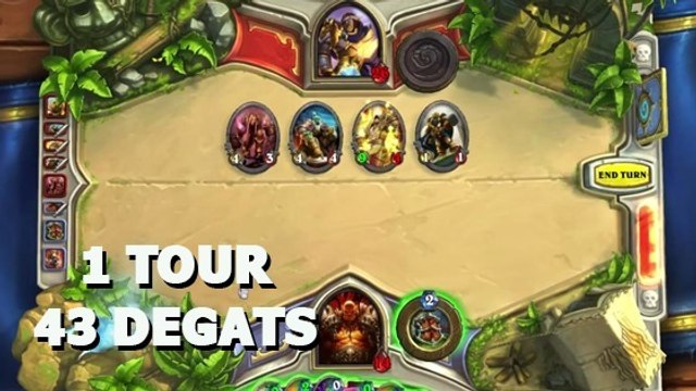 Hearthstone : il fait 43 dégâts en un tour avec le Guerrier grâce à une carte surprenante