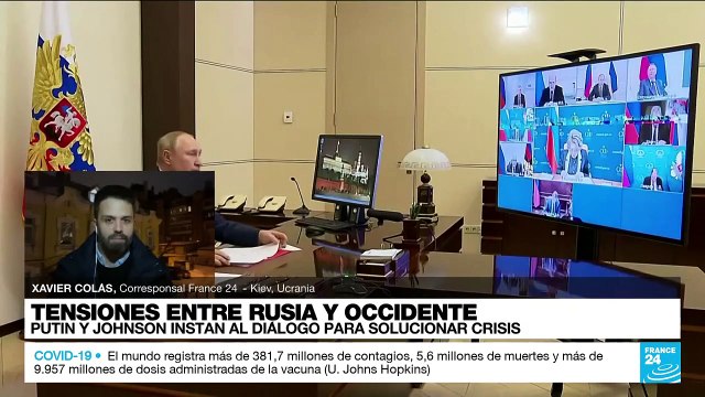 Informe desde Kiev: Putin y Johnson instan al diálogo para resolver crisis de Ucrania