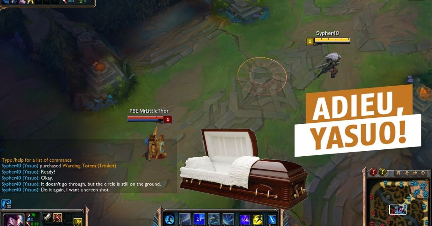 Riot begräbt yasuo mit zwei nerfs