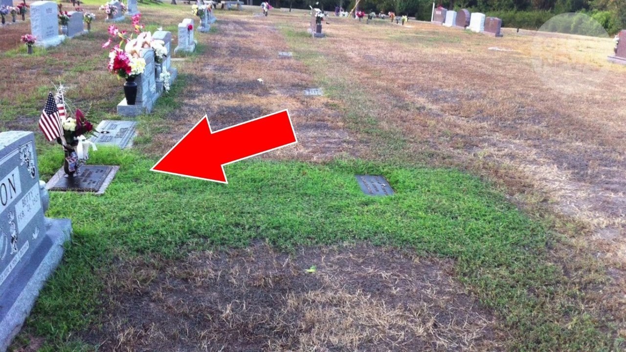 Geheimnisvolles Grab: Eltern wundern sich über das Grün
