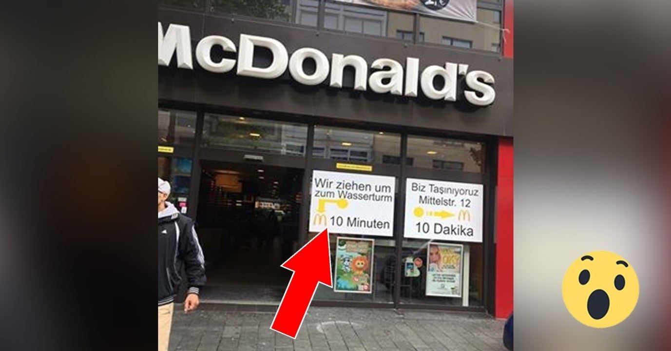 McDonald's in Mannheim: Schild auf Deutsch und Türkisch sorgt für Ärger