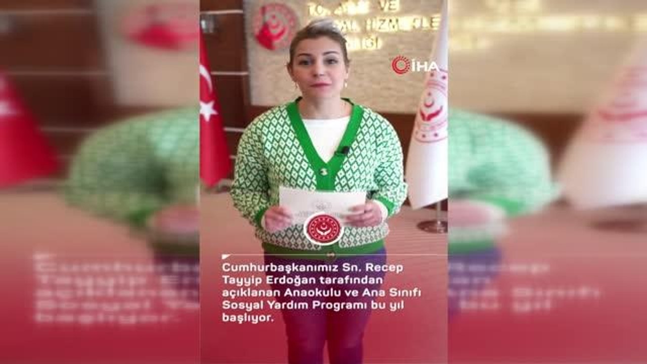 Bakan Derya Yanık: "1 milyon çocuğumuzun faydalanabileceği Anaokulu/Ana sınıfı Destek Programımızı bu yıl başlatıyoruz"