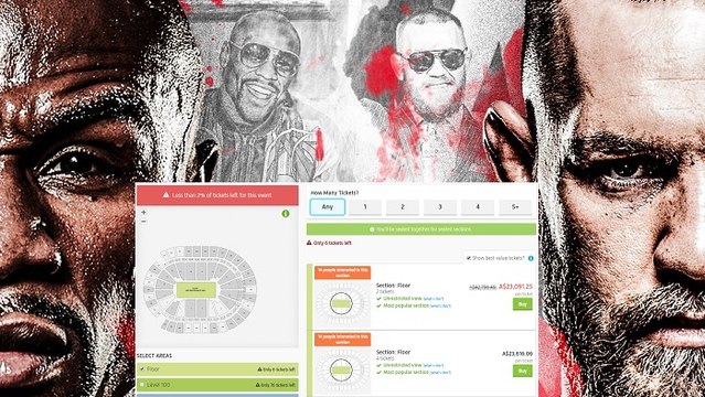 Die Ticketpreise für den Kampf Floyd Mayweather vs. Conor McGregor übertreffen alles, was es bislang gab