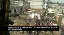 teleSUR Noticias 17:30 02-02: En Ecuador suspenden actividades académicas por luto nacional