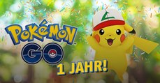 Niantic feiert den 1. Geburtstag von Pokémon GO: Pikachu mit Ash-Kappe unterwegs