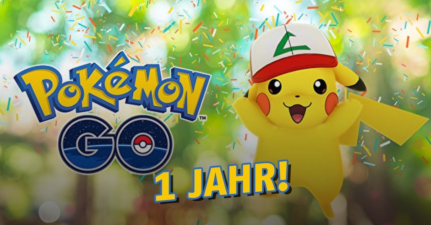 Niantic feiert den 1. Geburtstag von Pokémon GO: Pikachu mit Ash-Kappe unterwegs
