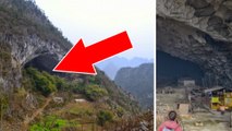 Miao Zhondgong (Chine) : un village de 100 habitants s'installe dans une immense grotte