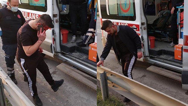 Kazada kanlar içinde kaldı, ayakkabısı çamurlu diye ambulanstan indi