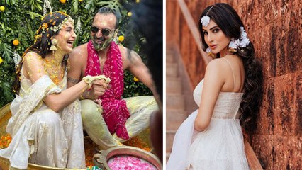 Karishma Tanna ने Haldi Ceremony में Mouni Roy का Haldi Look किया Copy । Boldsky