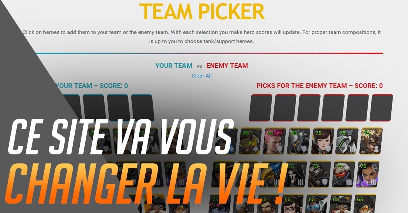 Overwatch : ce site va vous aider à choisir le meilleur héros dans n'importe quelle situation