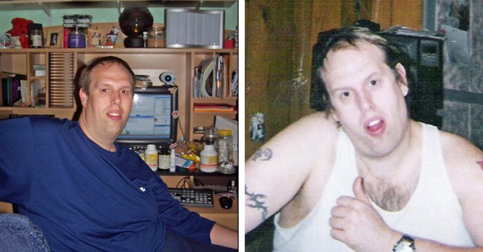 Lors d'un régime, il perd l'équivalent de la moitié de son poids et le résultat est très impressionnant