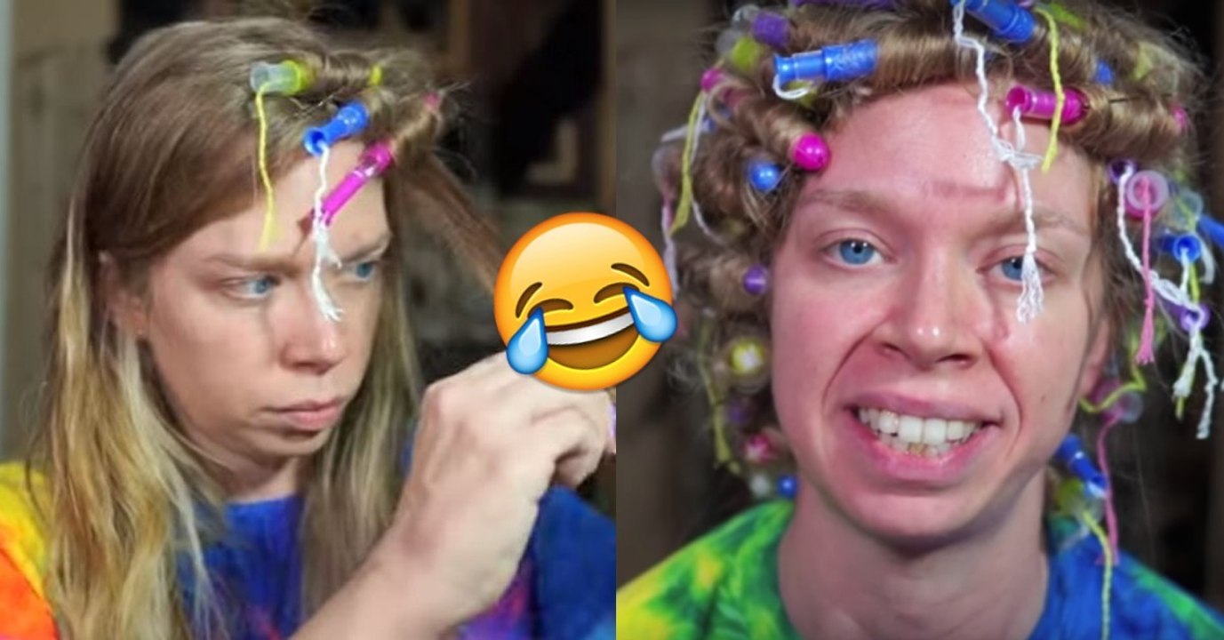 Grav3yardgirl : la youtubeuse réalise le défi loufoque de boucler ses cheveux avec des tampons hygiéniques