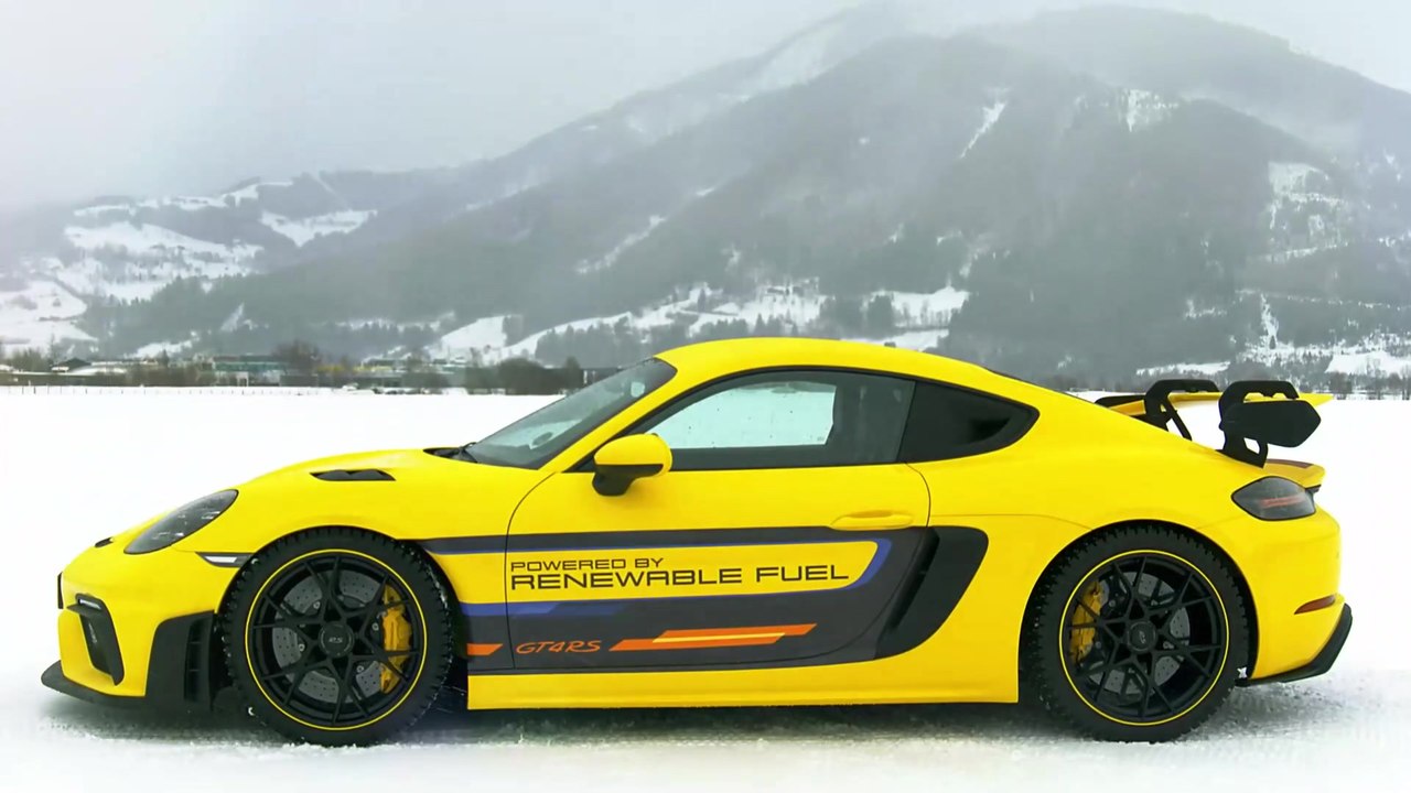 Angetrieben von synthetischen Kraftstoffen - Europa-Präsentation des Porsche GT4 RS
