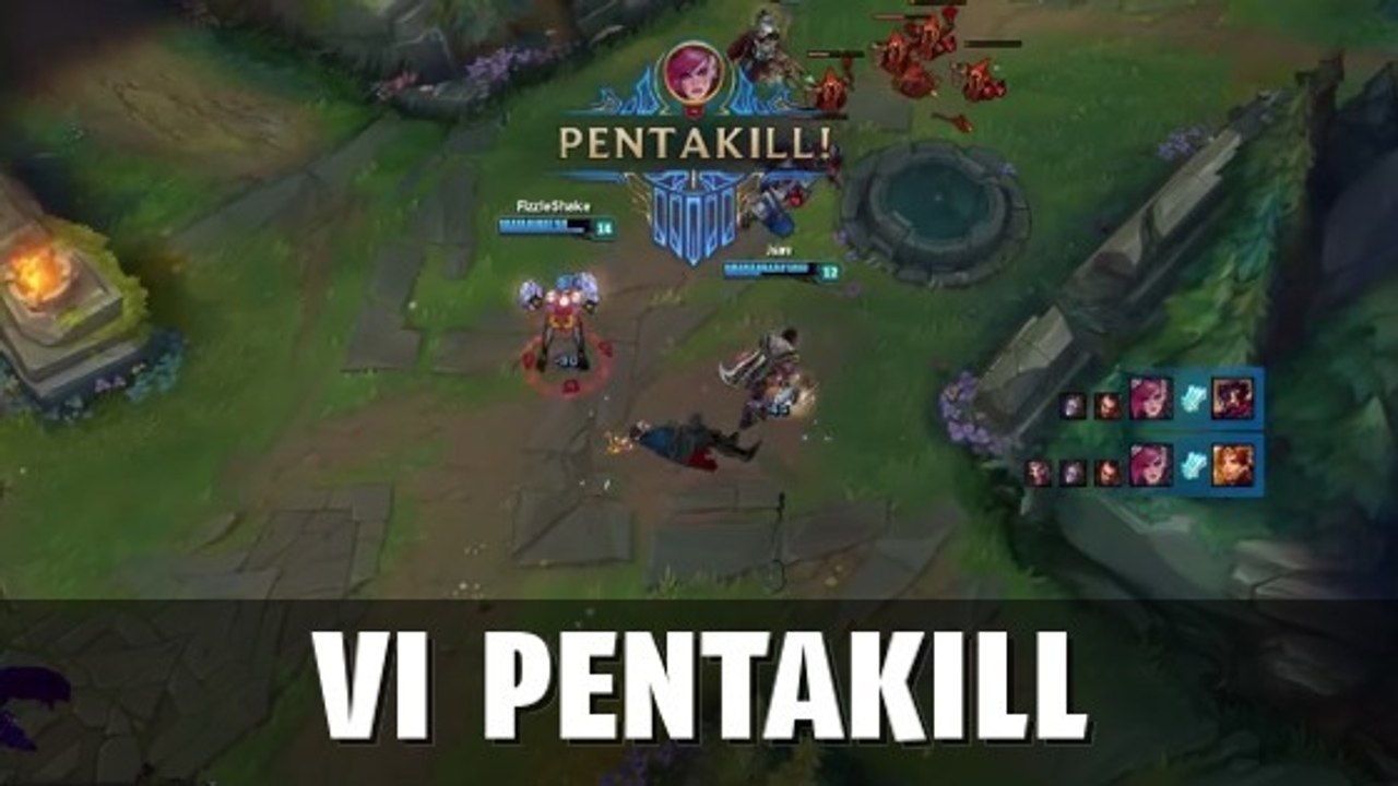 League of Legends : la manière la plus simple de prendre un pentakill en jouant Vi !