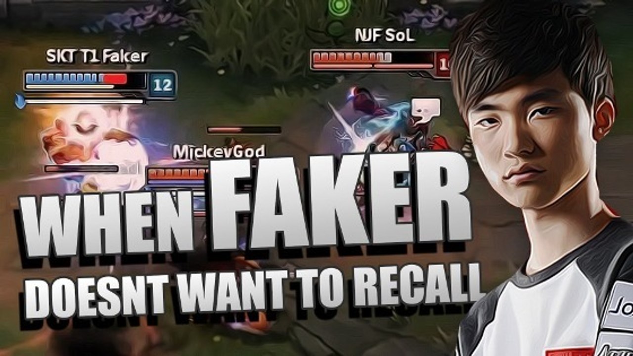 League of Legends : quand Faker refuse de retourner à sa base !