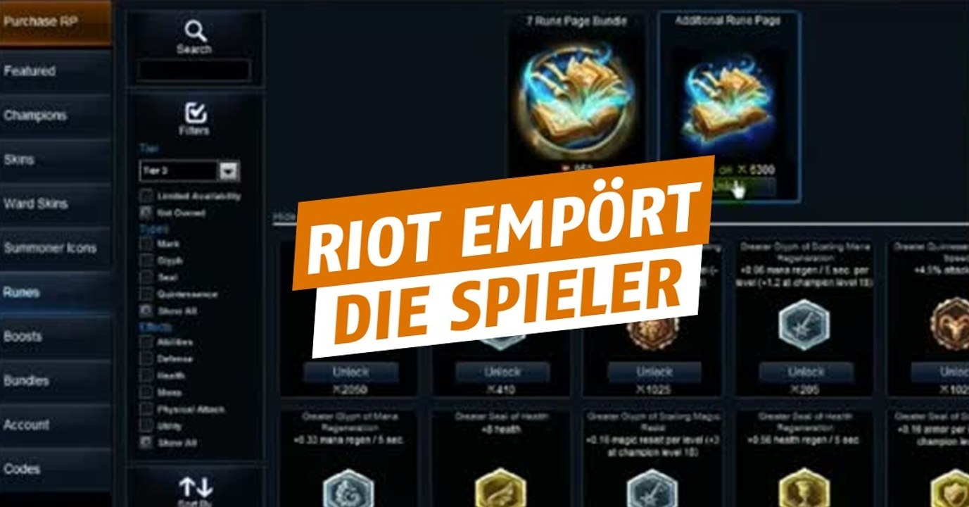 League of Legends: Riot will das aktuelle Runensystem löschen und entzürnt damit die Community