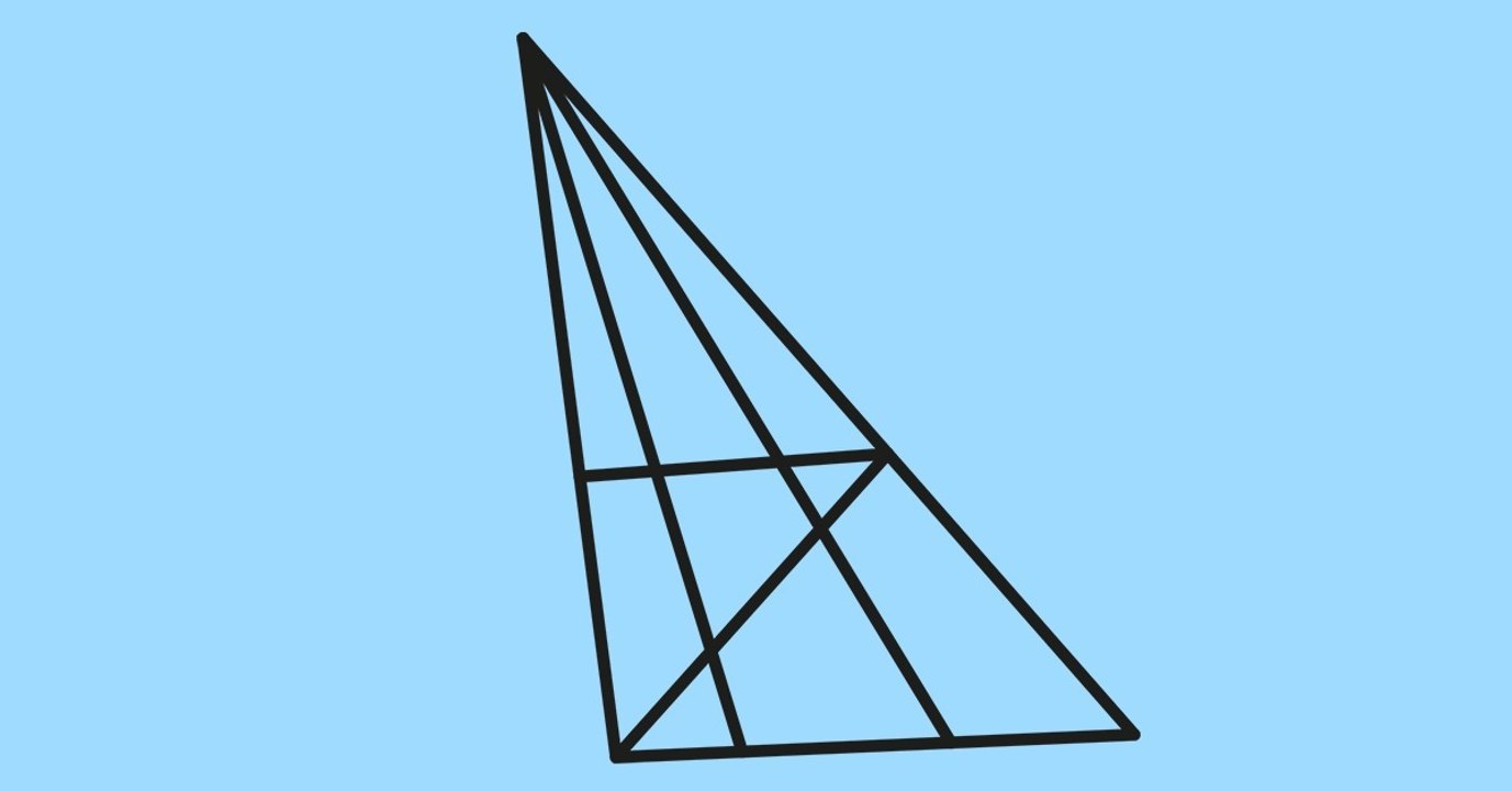 Wie viele Dreiecke findest du auf diesem Bild?