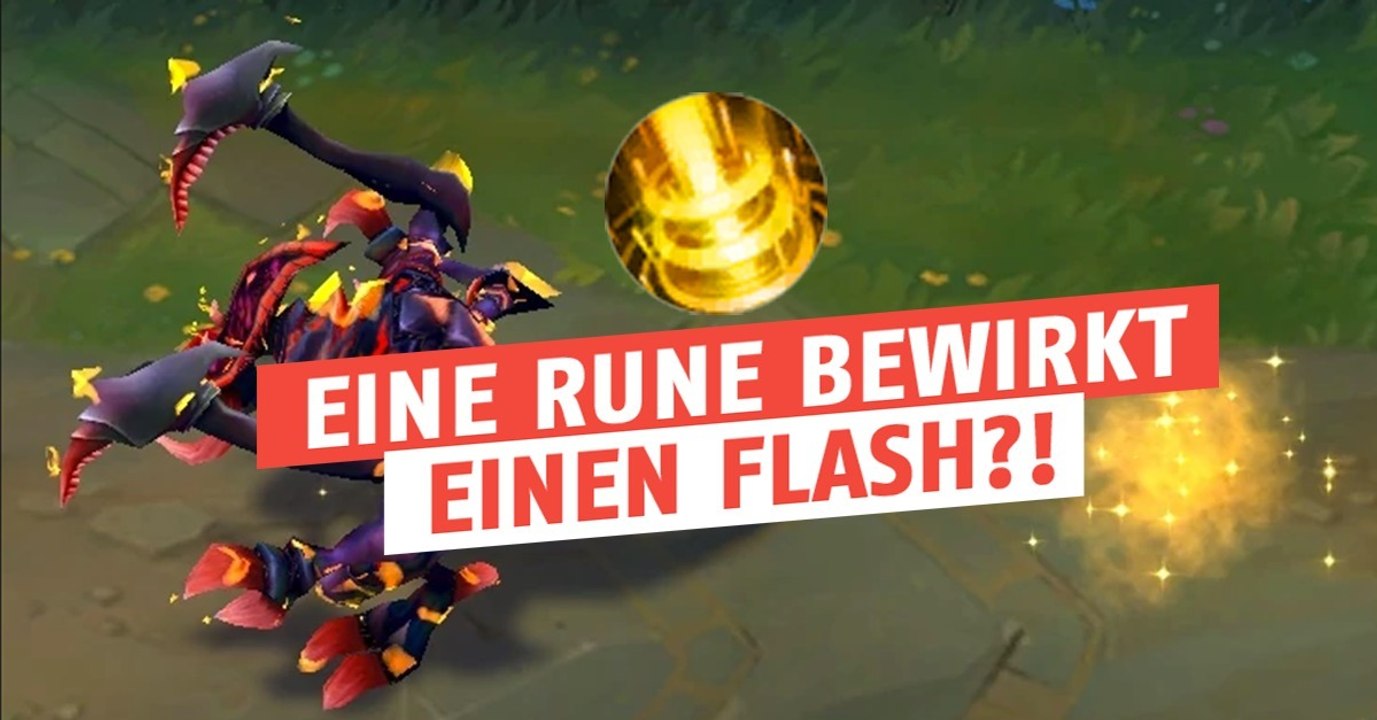 League of Legends: Eine Rune bewirkt, dass man einen kontinuierlichen Mini-Flash hat!