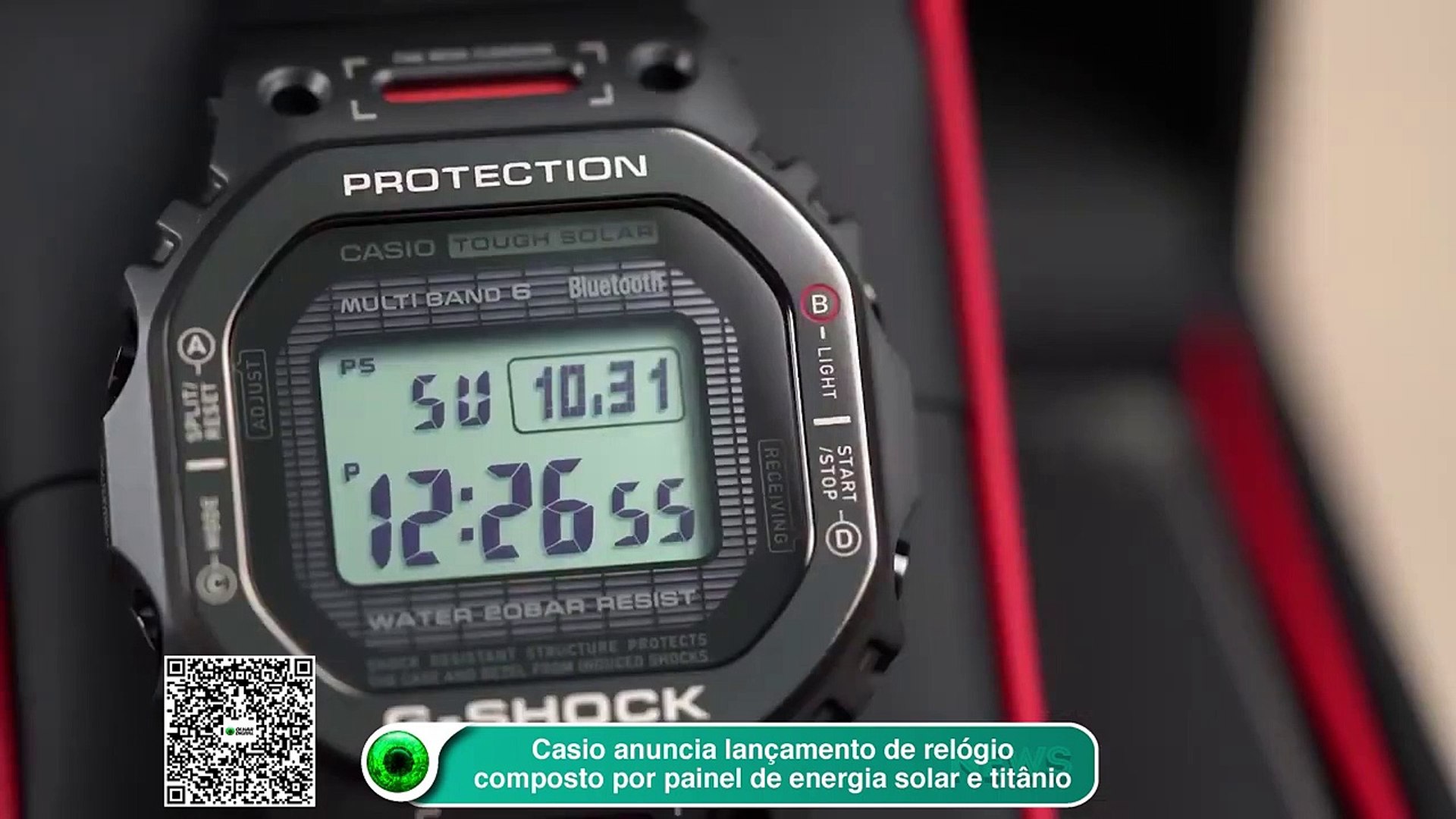 Casio anuncia lançamento de relógio composto por painel de energia solar e  titânio - Vídeo Dailymotion
