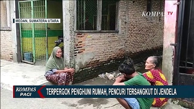 Viral, Maling Nyangkut di Jendela! Beginilah Aksi Maling Saat Terpergok Penghuni Rumah