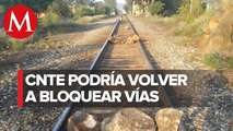 CNTE amaga con bloquear vías del tren en Michoacán; refuerzan seguridad