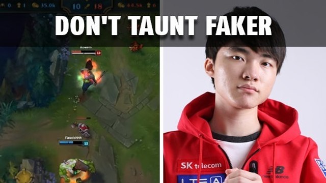League of Legends : il taunt Faker en solo queue et subit un retour de karma instantané
