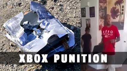 Un père de famille roule sur la Xbox de son fils pour le punir d'avoir volé
