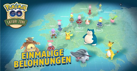 Pokémon GO: Einmalige Belohnungen für Safaris!
