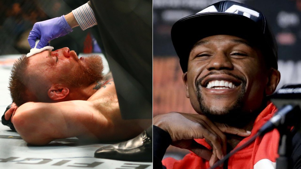 Die überraschende reaktion von floyd mayweather zum k. o. von conor mcgregor während eines sparrings