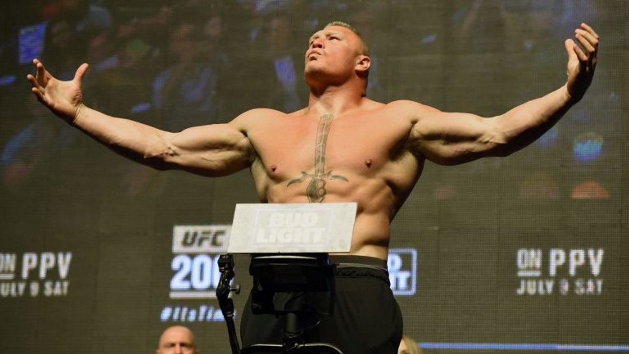 Brock lesnar könnte bei seinem comeback auf einen der größten stars der ufc treffen