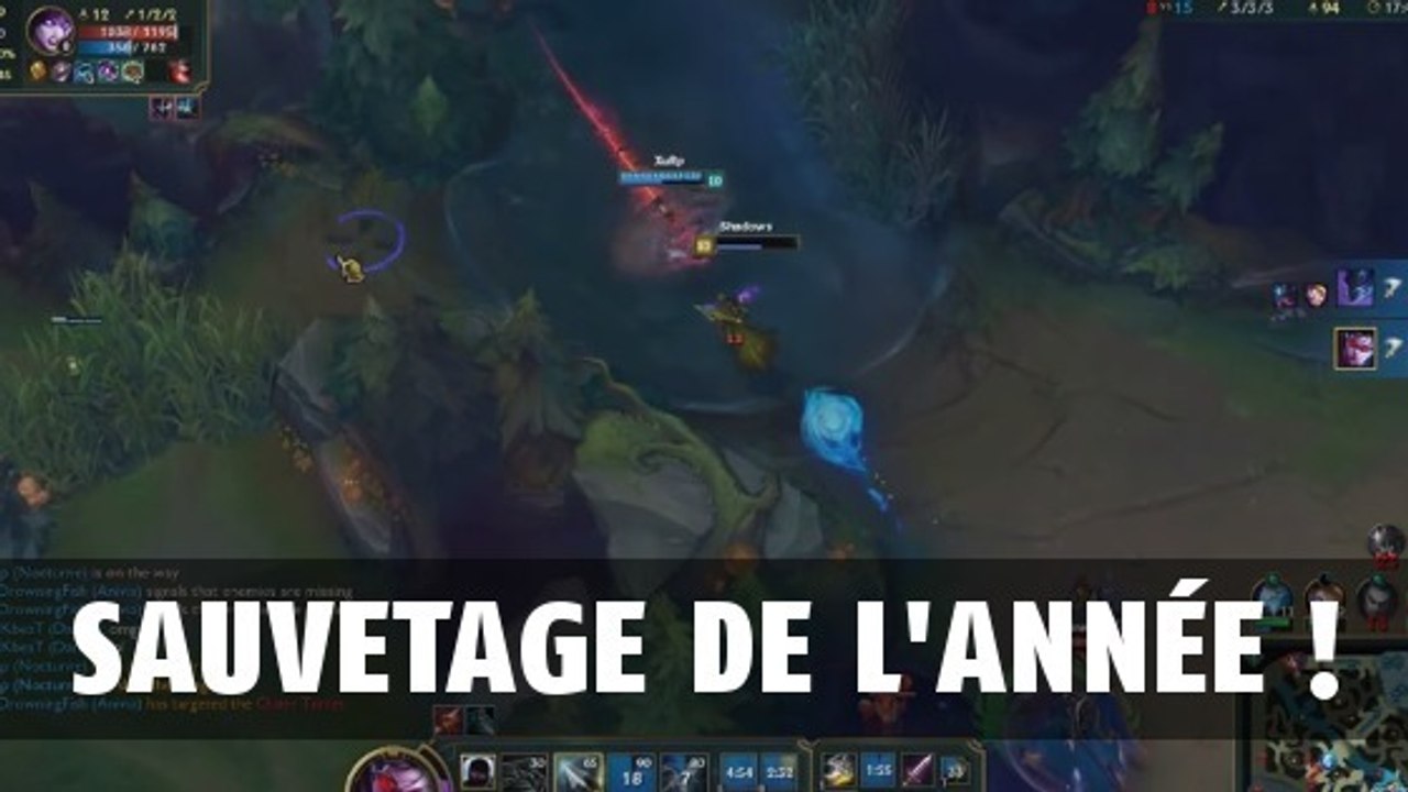League of Legends : le plus beau sauvetage de tous les temps