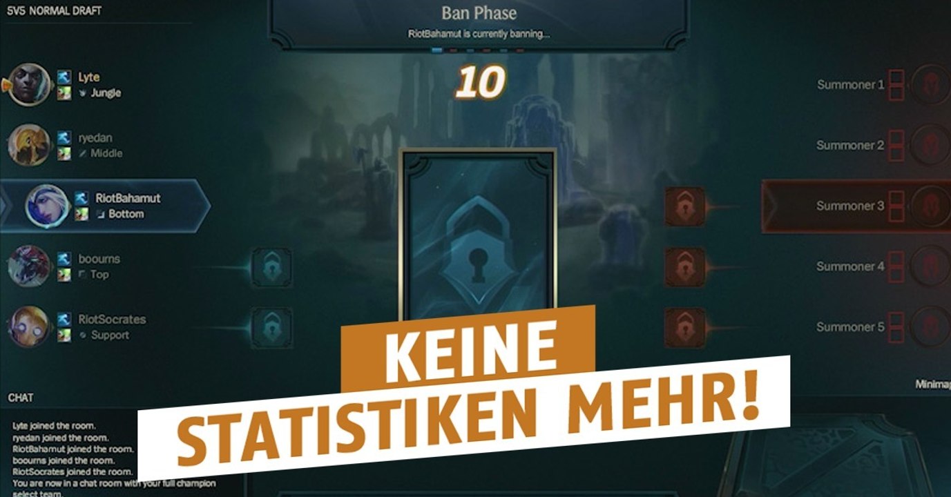 League of Legends: Ihr habt jetzt keinen Zugang zu den Statistiken dieser Spielmodi mehr