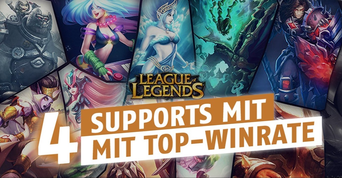 League of Legends: 4 Supports setzen sich in den Top 10 der Champions fest