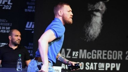 Sicherheitsmann verklagt Conor McGregor wegen Dosenwurf