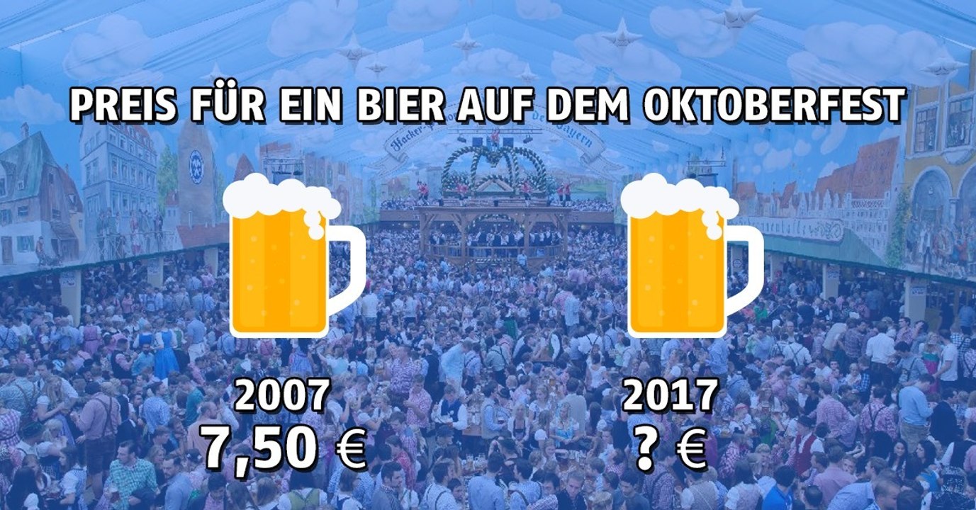 Oktoberfest: Der Preis für eine Maß ist ein schlechter Witz!